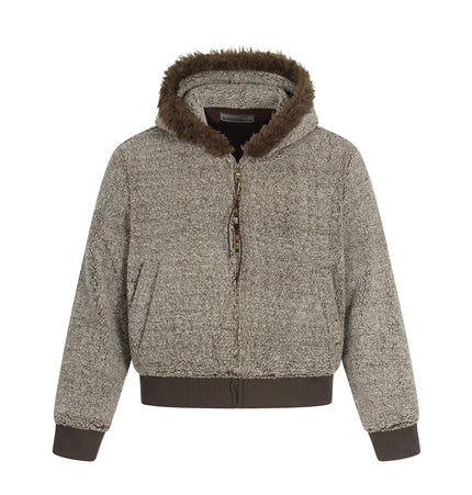 THETLSTUDIO S / Brown Lamb Wool Small Fragrance Jacket