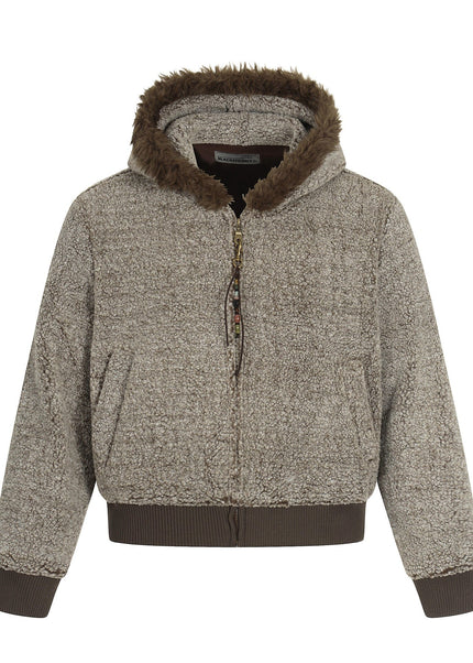 THETLSTUDIO S / Brown Lamb Wool Small Fragrance Jacket
