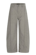 TALKLESSFASHION S / Carbon Black CK6936 GXFortune American Three-Dimensional Silhouette Trousers Men's Straight Loose Premium Drape Casual Commuter Suit Pants