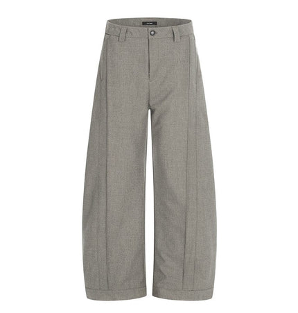 THETLSTUDIO S / Carbon Black CK6936 GXFortune American Three-Dimensional Silhouette Trousers Men's Straight Loose Premium Drape Casual Commuter Suit Pants