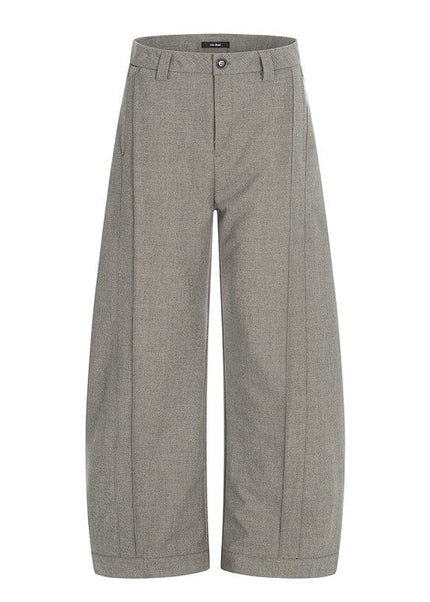 THETLSTUDIO S / Carbon Black CK6936 GXFortune American Three-Dimensional Silhouette Trousers Men's Straight Loose Premium Drape Casual Commuter Suit Pants