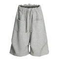 TALKLESSFASHION S / flecking gray K534 American summer high-end versatile street trend pleats reverse design men's loose five-point casual shorts