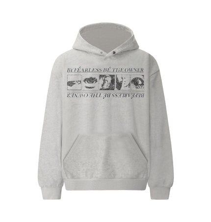 THETLSTUDIO S / gray 2019 American retro trend heavy compound wash abstract pattern design men's hooded loose hooded sweatshirt
