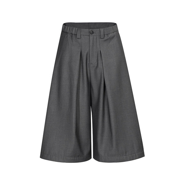 Retro Pendant Pleated Capris
