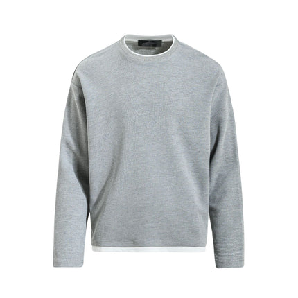 TALKLESSFASHION S / gray EON 26 Spring New spot American retro simple versatile loose long sleeve T-shirt for men