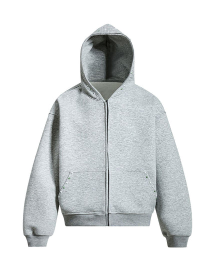 TALKLESSFASHION S / gray EON 26 spring new spot American street trend simple and versatile loose hooded sweatshirt jacket for men