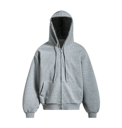 TALKLESSFASHION S / gray EON 26 spring new spot American street trend simple and versatile loose hooded sweatshirt jacket for men