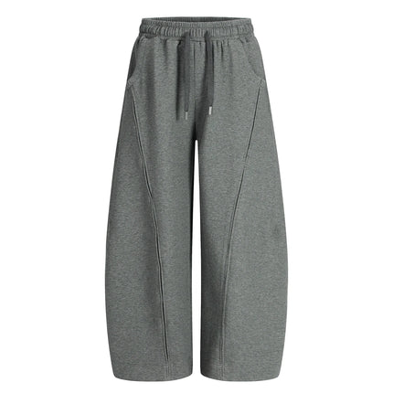 TALKLESSFASHION S / Gray pants Deconstructed High-Weight Zipper Sweat Set