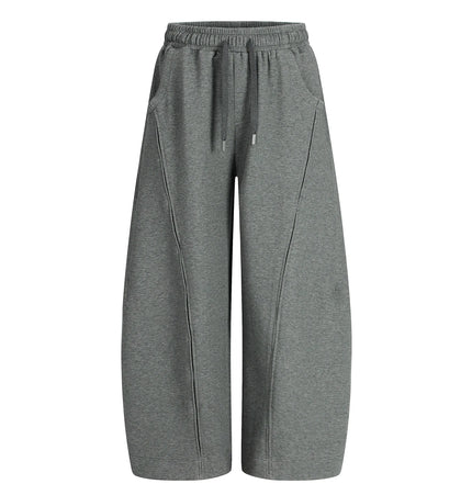 TALKLESSFASHION S / Gray pants Deconstructed High-Weight Zipper Sweat Set