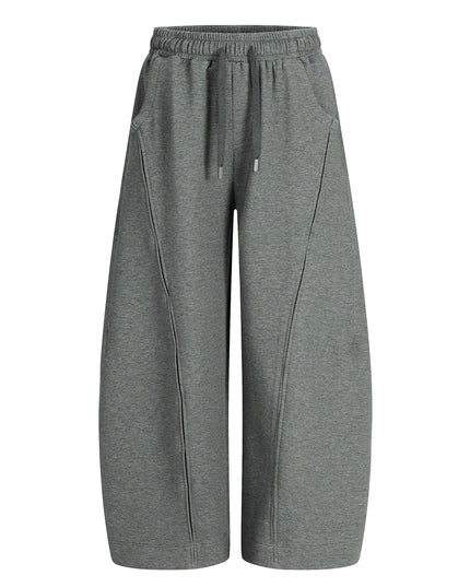 TALKLESSFASHION S / Gray pants Deconstructed High-Weight Zipper Sweat Set