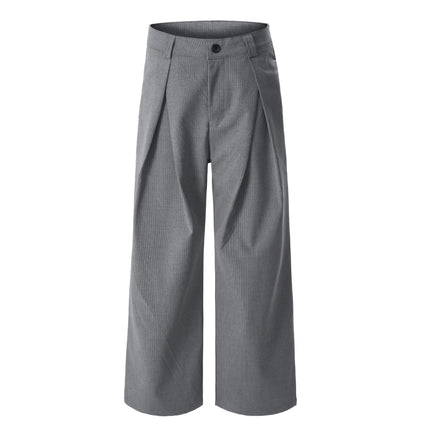 TALKLESSFASHION S / gray Simple and Versatile Suit Pants