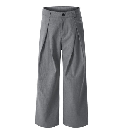 TALKLESSFASHION S / gray Simple and Versatile Suit Pants