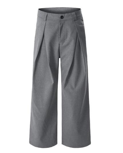TALKLESSFASHION S / gray Simple and Versatile Suit Pants