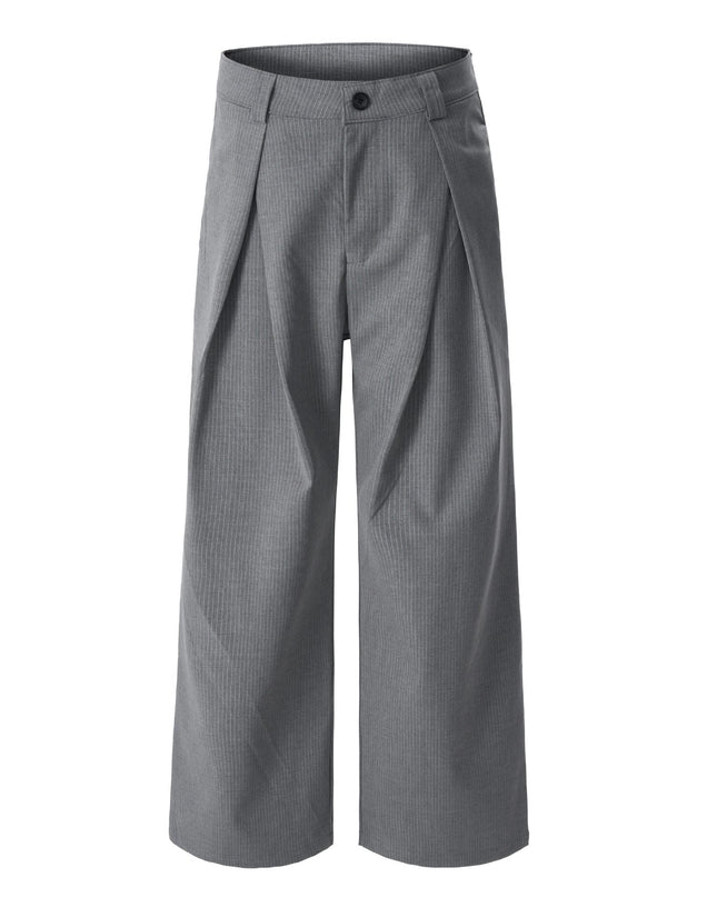 TALKLESSFASHION S / gray Simple and Versatile Suit Pants
