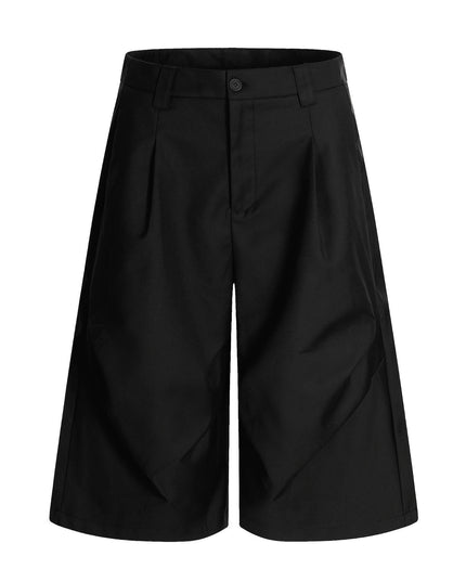 TALKLESSFASHION S / green American Retro Drapy Pleated Suit Pants