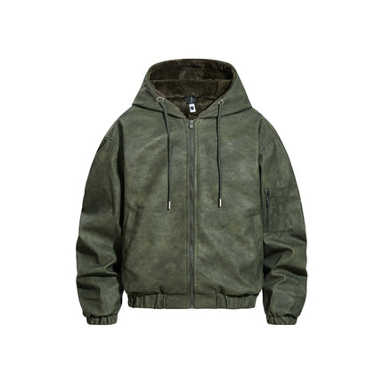 TALKLESSFASHION S / green Urban Edge Hooded Jacket