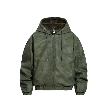 TALKLESSFASHION S / green Urban Edge Hooded Jacket
