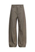 TALKLESSFASHION S / Khaki 26002 GXFortune Retro Deconstructed Design Old Money Style Trousers for Men and Women Loose Casual High-End Straight Pants