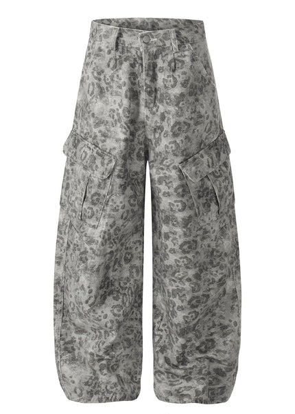 THETLSTUDIO S / Leopard print EON 26 spring new spot American street trendy high street personality leopard print pattern design casual trousers men