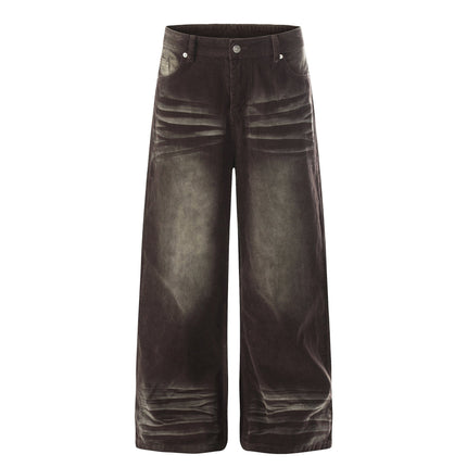 TALKLESSFASHION S / Tea brown EON 26 spring new spot American street trendy high street personality casual corduroy trousers men