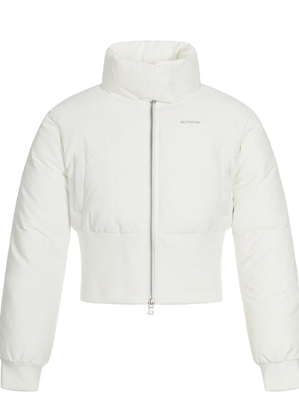 THETLSTUDIO S / white Cinched Waist Padded Jacket