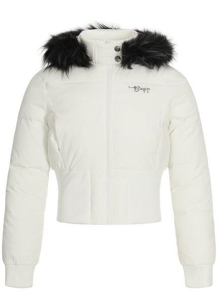 THETLSTUDIO S / white waist slimming short jacket