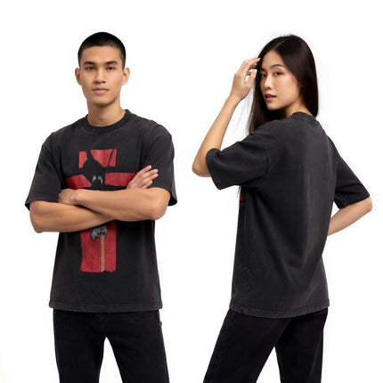 TALKLESSFASHION SAINT Monogram-Print Vintage T-Shirt