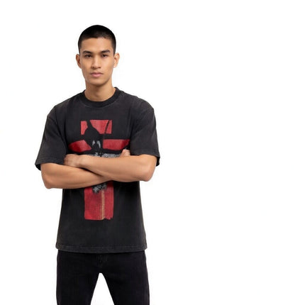 TALKLESSFASHION SAINT Monogram-Print Vintage T-Shirt