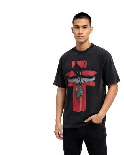 TALKLESSFASHION SAINT Monogram-Print Vintage T-Shirt