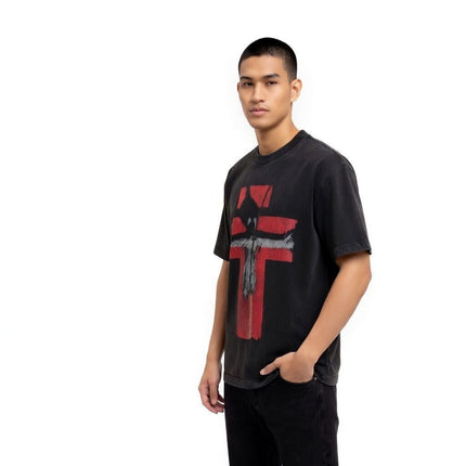 TALKLESSFASHION SAINT Monogram-Print Vintage T-Shirt