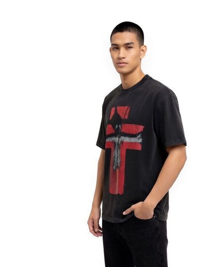 TALKLESSFASHION SAINT Monogram-Print Vintage T-Shirt