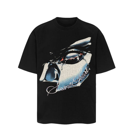 THETLSTUDIO SAINT vintage Short Sleeve T-Shirt High Street Loose Male and Female Couples 2025SS Hip Hop
