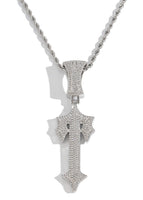 Silver pendant + 60 cm titanium steel twist chain