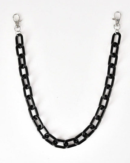 TALKLESSFASHION Single-layer chain black (no scarf) hip hop pants chain accessoriesins