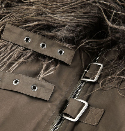 THETLSTUDIO Slimming Fur Collar Padded Jacket