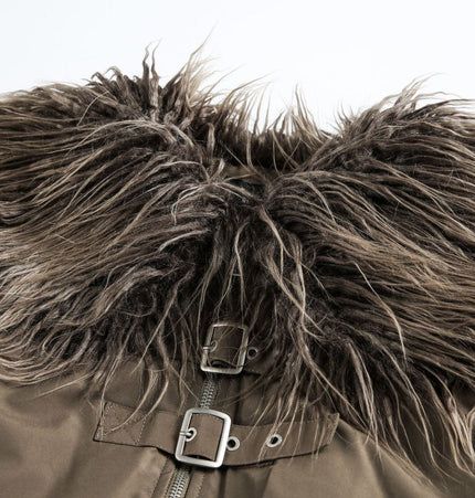 THETLSTUDIO Slimming Fur Collar Padded Jacket