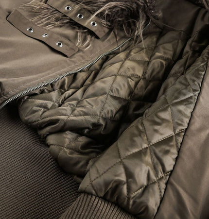 THETLSTUDIO Slimming Fur Collar Padded Jacket