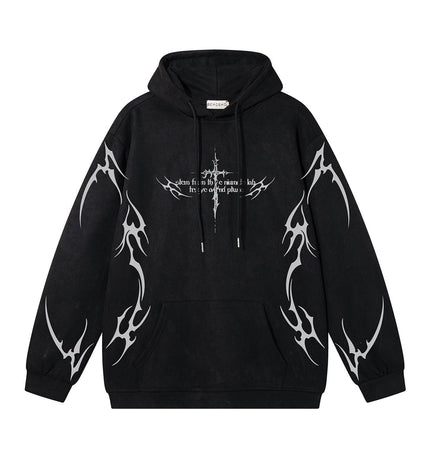 TALKLESSFASHION Spark graphic design hoodie
