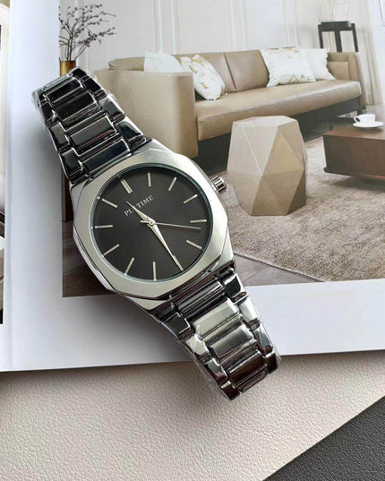 TALKLESSFASHION Square silver band square watch