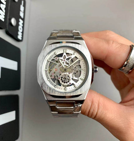TALKLESSFASHION Steel Band Waterproof Quartz Small Square Watch