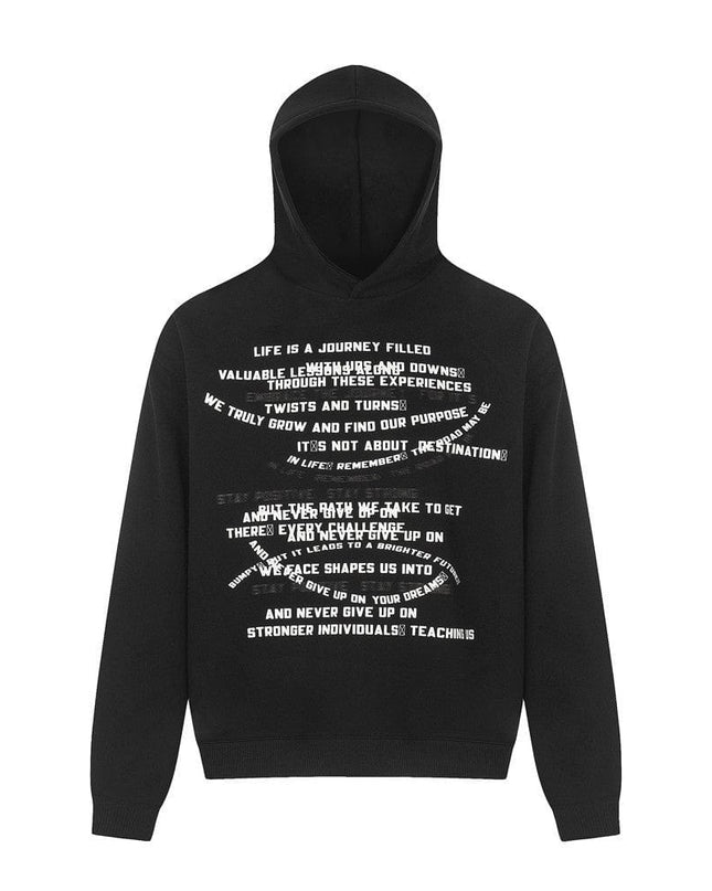 TALKLESSFASHION Street Letter Printed Hoodie—7999
