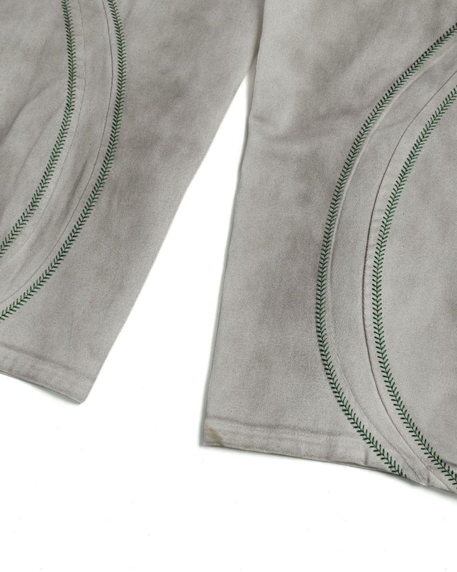 TALKLESSFASHION Street Personality Contrast Line Loose Casual Pants