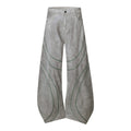 TALKLESSFASHION Street Personality Contrast Line Loose Casual Pants