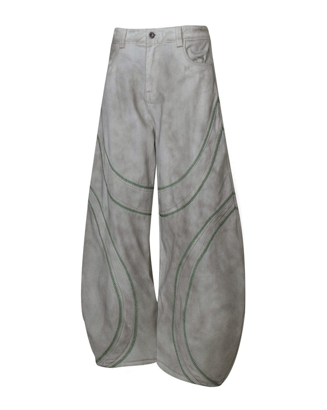 TALKLESSFASHION Street Personality Contrast Line Loose Casual Pants
