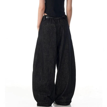 TALKLESSFASHION TALKLESS Curved Washed Splicing Casual Jeans ----3400