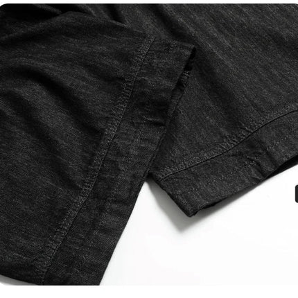 TALKLESSFASHION TALKLESS Curved Washed Splicing Casual Jeans ----3400