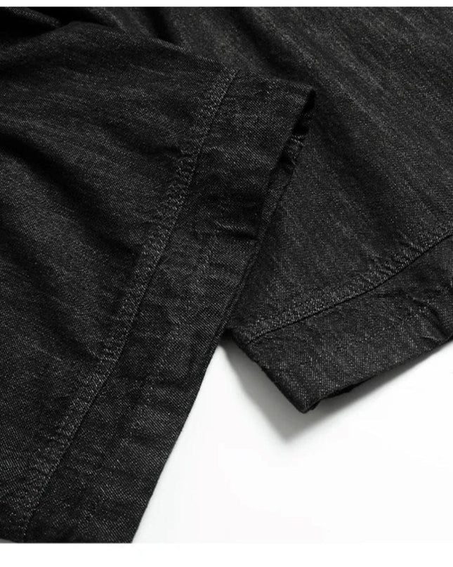 TALKLESSFASHION TALKLESS Curved Washed Splicing Casual Jeans ----3400