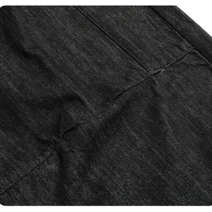 TALKLESSFASHION TALKLESS Curved Washed Splicing Casual Jeans ----3400