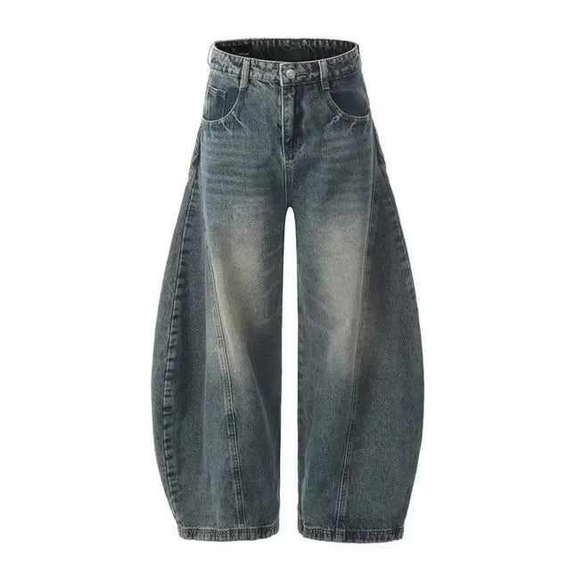 TALKLESSFASHION TALKLESS Retro Wide Leg Loose Jeans ---5882
