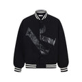 TALKLESSFASHION TALKLESSFASHION: Bold Stitches Baseball Jacket